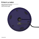 SIGOR Batteri bordlampe NUMOTION CCT Switch, med touch-d�mper IP54, pulverlakeret, blomme bl� d�mpbar