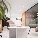 SIGOR Batteri bordlampe NUMOTION CCT Switch, med touch-d�mper IP54, pulverlakeret, blomme bl� d�mpbar
