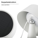SIGOR Batteri bordlampe SOLINO IP44, snehvide d�mpbar