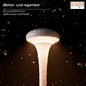 SIGOR battery table lamp NUDROP IP54, snow white dimmable