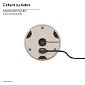 SIGOR Batteri bordlampe NUDROP CCT Switch, med touch-d�mper IP54, dune beige d�mpbar