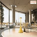 SIGOR battery table lamp NUDROP IP54, sunny yellow dimmable
