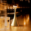 SIGOR Batteri bordlampe NUDROP MINI IP54, guld d�mpbar