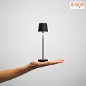 battery table lamp NUINDIE POCKET IP54, night black dimmable