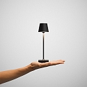 SIGOR Batteri bordlampe NUINDIE POCKET USB-C rund, CCT Switch, med touch-d�mper IP54, nat sort d�mpbar