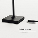 SIGOR Batteri bordlampe NUINDIE POCKET USB-C rund, CCT Switch, med touch-d�mper IP54, nat sort d�mpbar