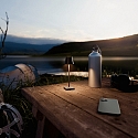 SIGOR Batteri bordlampe NUINDIE POCKET USB-C rund, CCT Switch, med touch-d�mper IP54, nat sort d�mpbar