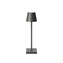 battery table lamp NUINDIE POCKET USB-C round, CCT Switch, with touch dimmer IP54, graphite grey dimmable