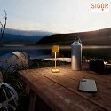 SIGOR battery table lamp NUINDIE POCKET IP54, sunny yellow dimmable