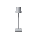 Batteri bordlampe NUINDIE POCKET USB-C rund, CCT Switch, med touch-d�mper IP54, gr� t�ge d�mpbar