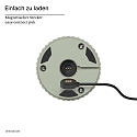 SIGOR Batteri bordlampe NUFLAIR CCT Switch, med touch-d�mper, perforeret IP54, salviegr�n d�mpbar