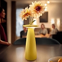 SIGOR Batteri bordlampe NUFLAIR CCT Switch, med touch-d�mper, perforeret IP54, solgul d�mpbar