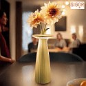 SIGOR battery table lamp NUFLAIR IP54, gold dimmable
