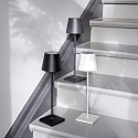 Batteri bordlampe NUINDIE USB-C rund, CCT Switch, med touch-d�mper IP54