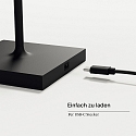 Batteri bordlampe NUINDIE USB-C rund, CCT Switch, med touch-d�mper IP54
