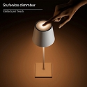 SIGOR Batteri bordlampe NUINDIE USB-C rund, CCT Switch, med touch-d�mper IP54, dune beige d�mpbar