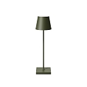battery table lamp NUINDIE USB-C round, CCT Switch, with touch dimmer IP54, pine green dimmable