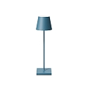 Batteri bordlampe NUINDIE USB-C rund, CCT Switch, med touch-d�mper IP54, delfin bl� d�mpbar