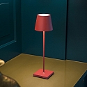 SIGOR battery table lamp NUINDIE USB-C round IP54, fire red dimmable