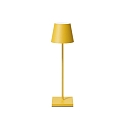Batteri bordlampe NUINDIE USB-C rund IP54, solgul d�mpbar
