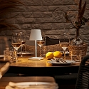 SIGOR battery table lamp NUINDIE MINI USB-C round, CCT Switch, with touch dimmer IP54, snow white dimmable