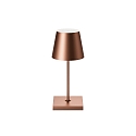 battery table lamp NUINDIE MINI USB-C round IP54, bronze anodised dimmable