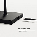 SIGOR battery table lamp NUINDIE MINI USB-C IP54, night black dimmable