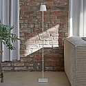 SIGOR battery floor lamp NUINDIE USB-C round IP54, snow white dimmable