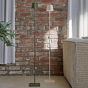 SIGOR battery floor lamp NUINDIE USB-C round IP54, pine green dimmable
