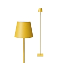SIGOR Batteri standerlampe NUINDIE USB-C rund IP54, solgul d�mpbar