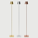 SIGOR battery floor lamp NUINDIE USB-C round IP54, bronze dimmable