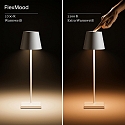 SIGOR Batteri bordlampe NUINDIE TANGO IP20, nat sort d�mpbar