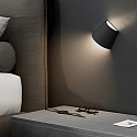 SIGOR Batteri bordlampe NUINDIE TANGO IP20, nat sort d�mpbar
