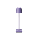 Batteri bordlampe NUINDIE POCKET USB-C rund, CCT Switch, med touch-d�mper IP54, violet lilla d�mpbar