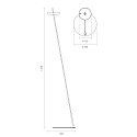 SIGOR Batteri standerlampe MAHINA IP20, hvid d�mpbar