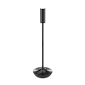 Batteri bordlampe NUCANDLE IP54, blank, sort d�mpbar