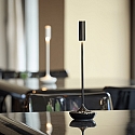 SIGOR Batteri bordlampe NUCANDLE IP54, blank, sort d�mpbar