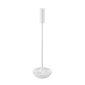 Batteri bordlampe NUCANDLE med touch-d�mper IP54, blank, hvid d�mpbar