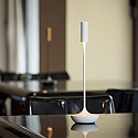 SIGOR battery table lamp NUCANDLE IP54, glossy, white dimmable