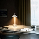 SIGOR Batteri bordlampe NUDIDEROT med krog, CCT Switch, med touch-d�mper IP54, snehvide d�mpbar