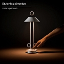 SIGOR Batteri bordlampe NUDIDEROT med krog, CCT Switch, med touch-d�mper IP54, snehvide d�mpbar
