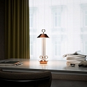 SIGOR battery table lamp NUDIDEROT with hook, CCT Switch, with touch dimmer IP54, copper dimmable