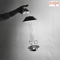 SIGOR battery table lamp NUDIDEROT IP54, copper dimmable