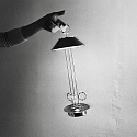 SIGOR battery table lamp NUDIDEROT with hook, CCT Switch, with touch dimmer IP54, copper dimmable