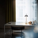 SIGOR Batteri bordlampe NUDIDEROT med krog, CCT Switch, med touch-d�mper IP54, chrom d�mpbar