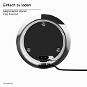 SIGOR Batteri bordlampe NUDIDEROT med krog, CCT Switch, med touch-d�mper IP54, chrom d�mpbar