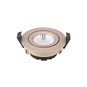 Indbygningslampe DILED 68 svingbar IP20, champagne d�mpbar 6W 380lm 3000K 36� 36� CRI 95