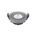 Indbygningslampe DILED 68 svingbar IP20, antracit d�mpbar 6W 380lm 3000K 36� 36� CRI 95