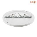 SIGOR LED Ceiling luminaire FLED Downlight, 225mm, 18W, 3000/4000/5000K, IP20, 110, 1400-1700lm, Ra90, white, dimmable