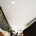 SIGOR LED Downlight FLED 3-CCT, med DIP-kontakt, IP20, CRi >90, bl�ndfri, hvid, � 33cm, 30W 3000-5000K 2700-3000lm 110�